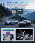 SPIRITIME Wireless CarPlay Adapter for iPhone – 5-Second Auto Connect | 1-Click Phone Swap for Families | Convert Wired to Wireless | Stable & Fast, Plug & Play | Supports Factory CarPlay Cars 2016+ - Image 5