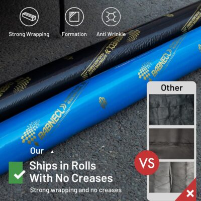 Auto Headliner Fabric 96" L × 60" W Mesh Type with Foam Backing - Tube Packaging - Gray Interior Replacement Material for Car/Truck/SUV/RV Roof - Home Repair/DIY Headliner Material - Image 2