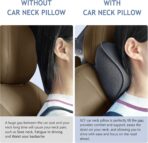 Car Neck Pillow for Driving, Soft Car Neck Pillow Memory Foam Neck Support Pillow, Comfortable Ergonomic Design for Travel, Cervical Support and Neck Pain Relief (Black, 1Pcs) - Image 5