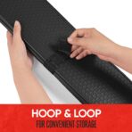 Motor Trend Black Accordion Folding Car Windshield Sun Shade - Blackout Sun Visor for Car Windshield - Foldable Jumbo Sunshade and Front Window Truck Sun Screen for UV Sun Protection - 66 x 27 - Image 6