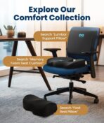 Everlasting Comfort Lumbar Support Pillow for Office Chair - Memory Foam Back Cushion for Car Seat - Promotes Better Posture, Back Pain Relief - Ideal Gaming and Desk Chairs Work and Home Essentials - Image 8