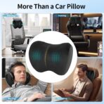 Car Neck Pillow Adjustable Up and Down Style 2 Pack,Car Headrest Pillow for Neck Support Relieves Driving Fatigue, Soft Memory Form and Ergonomic Design Fits Most Heights and Car Seats (Black) - Image 7