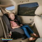 Car Window Shades for Baby - 2 Pack Sun Shade Blocker, Breathable Mesh Rear Side Window Shade Sunshade for SUV, UV Protection for Baby Family Pet, Mosquito Bug Net Window Screens for Camping - Image 2