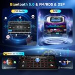 6G+128G 8-Core Android Car Stereo Double Din 10.1 inch Wireless Carplay IPS Touchscreen Car Radio Android Auto Screen with GPS Navi Bluetooth DSP, Mirror Link, WiFi, FM RDS, Backup Camera SWC Driauto - Image 5