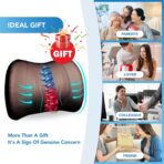 Lumbar Support Pillow for Car, Memory Foam Lumbar Pillow for Lower Back Pain Relief - Back Cushion for Driving, Chair Support for Car-Office Chair, Wheelchair - Classic Brown - Image 6