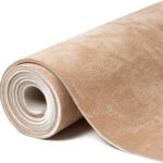 Suede Auto Headliner Fabric 98" L × 60" W with Foam Backing - Tube Packaging - -Beige Interior Replacement Material for Car/Truck/SUV/RV Roof - Home Repair/DIY Headliner Material