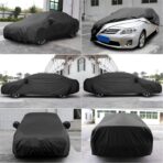 uxcell Car Cover Waterproof All Weather for Car, Full Car Cover Rain Sun Protection Universal Fit for Sedan 178''-185'' - Image 4