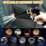 Air Blow Gun Car Interior Cleaning Gun High Pressure Car Detailing Cleaning Tool with Nozzle and Auto Detailing Dusting Brush for Quickly Blasts Dirt and Dust from Surface - Image 4