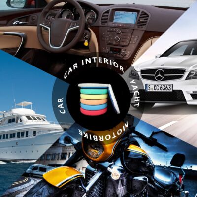 6" Buffing Polishing Pads Kit, 7Pcs 6.5" Backing Plate, Sponge & Woolen Pads - 6" Drill Attachment Set for Car Buffer Polish & Wax (6 Inch (150mm)) - Image 9