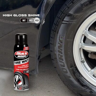 Black Magic BC23220 Tire Wet Spray, 14.5 Oz. - Weather and Rinse-Resistant Formula That Leaves Tires Looking Wet, Black and Glossy With Just One Spray - Image 6