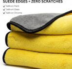 The Pro Stuff® Car Detailing Microfiber Towels - 600 GSM Thick Plush Auto Towels | Super Soft Dual-Sided for Cleaning, Washing, Buffing | Tagless, Scratch-Free, Lint Free Cloth (16"x16") (3) - Image 7