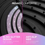 Road Comforts Car Floor Mats Full Set – Front & Rear Car Floor Mats with Aluminum Design, Anti-Slip Backing, All-Weather Protection, Trim-to-Fit Car Mats for Most Sedans, SUVs & Vans - Glitter - Image 5