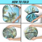 Windshield Sun Shade - Car Windshield Sun Shade for UV Protection Heat Reduction 2025 Sun Visor for Car Interior (55"x31.5") - Image 4