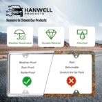 Chrome License Plate Frame Made of Zinc Alloy Metal, Universal Car Accessories,1 Pack License Plate Holder Never Rust and Unbreakable with Metal Screws, Chrome Caps and Screwdriver - Image 5