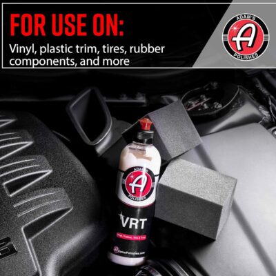 Adam's Silica Infused VRT Tire & Trim Dressing - Durable UV Protection and Water Repellent - Leaves a Crisp Freshly Detailed Look - Dress Tires or Trim Without Worry of Slinging (2-Pack) - Image 7