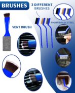 Car Cleaning Kit：40 Pcs Interior Windshield and Window Cleaner Detailing Set；Wheel & Tire Brush；Car Wash Mitt；Cleaning Bucket；Total Care Supplies；Towels；Automotive Tools - Image 6