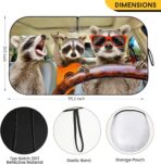 Car Windshield Sun Shade - Foldable Car Sun Shade Windshield for Front Window, Reflector Sunshade Offers Ultimate Protection for Cars Interior (55.2 x 31.5 in) - Image 3