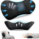 Lumbar Support Pillow,Ergonomic Memory Foam lumbar pillow for chair and Bed ,lower back support pillow for couch,Lower Back Pain Relief and Spine Support,lower Back Pillow for Chair,Car Seat Couch
