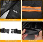 All-Weather Waterproof Car Cover - UV-Resistant Outdoor Full Exterior Protection for Ford Focus Hatchback 2010-2022 Black with Right Side Zipper - Image 8