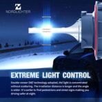 H13 9008 Bulbs, 600% Brightness 6500K Xenon White Extremely Super Bright Plug & Play 9008 H13 Fog Light with Cooling Fan (Pack of 2) - Image 3