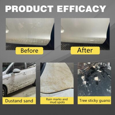 Titanium Ceramic Wax Cream for Cars,Advanced Car Coating & Polishing Wax,Strong Protection & Long-Lasting Shine,Waterless Ceramic Spray Wax,Safe for All Paint,Includes Microfiber Sponge (1 PCS) - Image 3