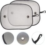 Car Window Sun Shades 2pcs Set Nylon Mesh Side Window Sun Blocking Covers 48x38cm UV Protection for Vehicle Interior Summer Sunshade - Image 7