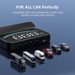 M11 Heads up Display Windshield Projector, OBD2/GPS Speedometer MPH with Speed, 3.5 inch CAR HUD Overspeed Warning, Display Water Temperature, Display distance - Image 8