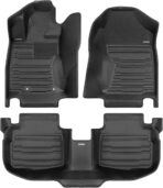 TuxMat - for Subaru Outback 2020-2025 Models - Custom Car Mats - Maximum Coverage, All Weather, Laser Measured - This Full Set Includes 1st and 2nd Rows