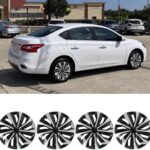 16 inch Hubcaps Set of 4, Automotive Wheel Tire Covers, Wheel Rim Cover Compatible/Replacement with Toyota Volkswagen VW Chevy Nissan Sentra Honda Civic Accord Dodge Ford Kia Cadillac Scion