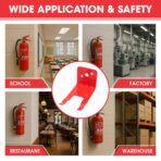 Fire Extinguisherl Mount Bracket – Wide Fork 1.0–1.4 inch (35.5mm), Fits Kidde / First Alert / Amerex 5–10 lb, Heavy-Duty Steel Fire Extinguisher Holder & Mounting Bracket for Wall – (2 Pack) - Image 5