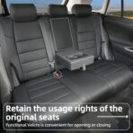 Lolcar RAV4 Seat Covers Custom Fit for Toyota RAV4(Gasoline) 2019 2020 2021 2022 2023 2024 2025 LE,XLE,XLE Premium,Limited,Airbag Compatible,Car Seat Cover Full Set for SUV, Waterproof Leather(Black) - Image 4