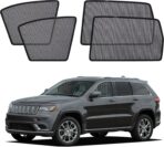 XCBYT Car Window Shades for 2014-2020 Grand Cherokee (Not for Grand Cherokee L) Sun Shade for Car Baby Side Window with Breathable Mesh Blocking 99% UV Glare and Privacy Protection for Safe Driving