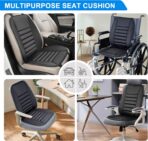 Car Seat Cushion with Back Support Pillow, 1.2'' Thick Enhanced Comfort Memory Foam Design for Pain Relief, Ideal for Drivers and Office Use - Ergonomic Lumbar Comfort for Long Sitting - Image 5