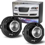 iJDMTOY OEM-Spec Projector Lens Fog Light Assemblies Kit, Compatible with Chrysler 200 300; Compatible with Dodge Challenger Dart Durango; Compatible with Jeep Grand Cherokee