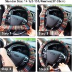 Steering Wheel Cover for Women Boho Universal Steering Wheel Covers Protector Car Accessories for Car 15 inch (Boho) - Image 6