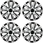 ECCPP Wheel Cover 15 Inch Hubcap Wheel Hub Caps OEM Rim Protectors Cover (Set of 4) Modern & Stylish Auto Tire Replacement Exterior Cap