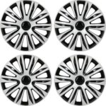 ECCPP Wheel Cover 15 Inch Hubcap Wheel Hub Caps OEM Rim Protectors Cover (Set of 4) Modern & Stylish Auto Tire Replacement Exterior Cap