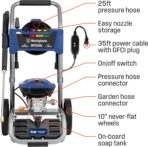 Westinghouse WPX3200e Electric Pressure Washer, 3200 Max PSI and 1.76 Max GPM, Induction Motor, Onboard Soap Tank, Spray Gun and Wand, 5 Nozzle Set, for Cars/Fences/Driveways/Homes/Patios/Furniture - Image 4