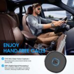 Bluetooth Receiver, LAICOMEIN Portable 3.5mm Aux Car Adapter, Bluetooth Wireless Audio Receiver for Car/Home Stereo/Wired Headphones/Speaker, 16H Battery Life - Image 5