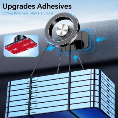 Kaistyle for Magsafe Car Mount【20 Strong Magnets】Magnetic Phone Holder for Car Phone Holder Mount Dash Mounted Holders Cell Phone Holders for Your Car Accessories for Women Men for iPhone 17 16 15 14 - Image 5