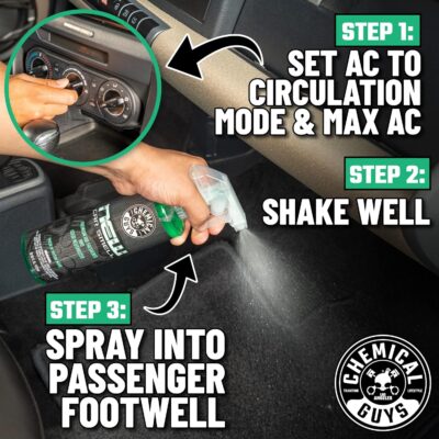 Chemical Guys New Car Smell Air Freshener and Premium Odor Eliminator Refreshes & Neutralizes Odors, Great Car Fresheners for Trucks, SUVs, RVs, and More - 16 oz - Image 3