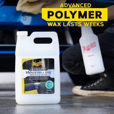 Meguiar's Ultimate Waterless Wash & Wax, Scratch-Free Waterless Car Cleaning Spray That Makes Detailing Quick and Easy, 2-in-1 Cleaner and Protection to Help Your Ride Shine, 1 Gallon (128 Oz) - Image 5