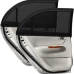 Car Window Shades for Baby, 2 Pack Car Sun Shade for Baby Kids Adults Pet, Large Size Mesh Covers Rear Side Sun Shades for SUV MPV Block UV Rays & Privacy Protection(42"x23")