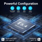 Premium Pro Bluetooth 5.4 Transmitter Receiver,Airplane Audio Adapter,Wireless Transmitter for TV/Travel Flight,Airline,Gym.Compatible with 2 AirPods/Headphones,Bluetooth Receiver for Car/Home Stereo - Image 3