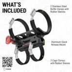 Scosche PSMUFE-VA1 Universal Fire Extinguisher Mount Kit, Quick Release Car Fire Extinguisher Mounting Bracket fits Round Bars 1.5”-3” Diameter for Truck, ATV, UTV, Holder for Auto Fire Extinguishers - Image 6