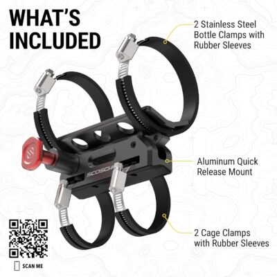 Scosche PSMUFE-VA1 Universal Fire Extinguisher Mount Kit, Quick Release Car Fire Extinguisher Mounting Bracket fits Round Bars 1.5”-3” Diameter for Truck, ATV, UTV, Holder for Auto Fire Extinguishers - Image 6