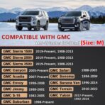 GIANT PANDA Steering Wheel Cover for GMC Sierra Acadia Terrain Yukon(3D Honeycomb-Red-Standard Size) - Image 2