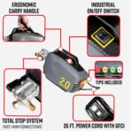 Adam's Polishes Active Pressure Washer 2.0 & Mega Foam Car Soap (5 Item) Powerful, Lightweight, Portable Electric Pressure Washer Sprayer | 1800 PSI, 2.0 GPM | for Car Home Auto Patio RV Motorcycle - Image 3