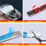 16Ft Chrome Silver Automotive Car Exterior and Interior Molding Trim Universal Bumper Window Door Body Side Decorative Strip Scratch-Proof (1/4 inch (6mm)) - Image 4