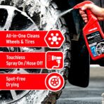Mothers Foaming Wheel & Tire Cleaner, 24 oz. – Foaming Action Lifts Brake Dust & Grime, Safe for Factory-Coated Wheels, Restores, Cleans, Finishes Fast, Spot-Free Rinse (05924) - Image 3